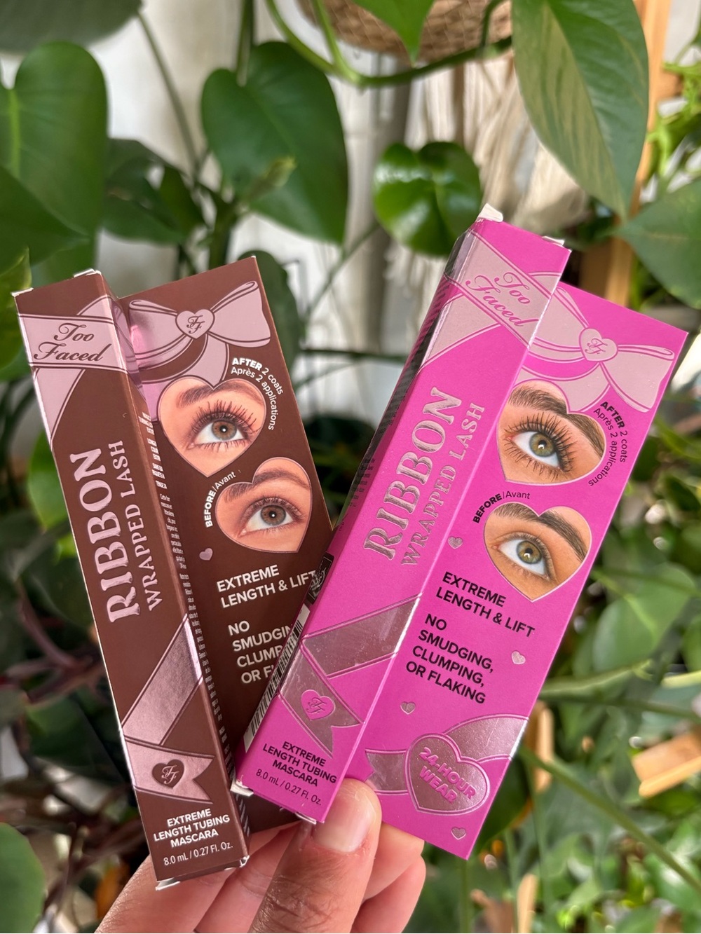 Too Faced Ribbon Wrapped Lash Tubing Mascara Duo - Black & Chocolate